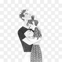 家庭儿童插画-空若网 家庭儿童插画-空若网