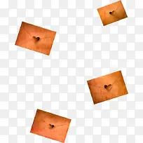 棕色古风纹理爱心信封-空若网 棕色古风纹理爱心信封-空若网