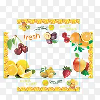 水果礼盒包装展开图-空若网 水果礼盒包装展开图-空若网