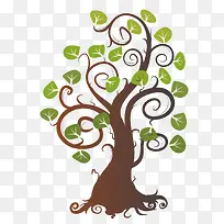 矢量卡通魔幻树-空若网 矢量卡通魔幻树-空若网