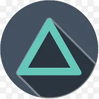 三角形黑暗PlayStation-Flat-icons-空若网 三角形黑暗PlayStation-Flat-icons-空若网