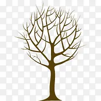 简约棕色大树-空若网 简约棕色大树-空若网