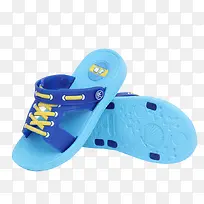 高清摄影蓝色的小孩子拖鞋-空若网 高清摄影蓝色的小孩子拖鞋-空若网