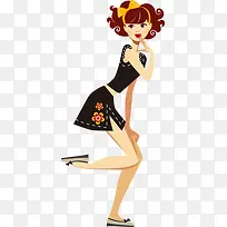 摄影手绘卡通女人-空若网 摄影手绘卡通女人-空若网