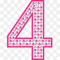 粉色数字4-空若网 粉色数字4-空若网