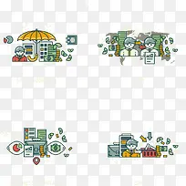 矢量扁平化商务-空若网 矢量扁平化商务-空若网