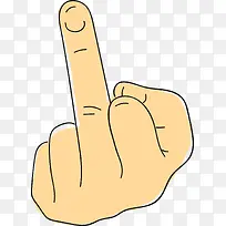 卡通竖中指的手指图-空若网 卡通竖中指的手指图-空若网