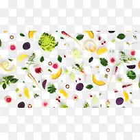 蔬菜食物平铺背景-空若网 蔬菜食物平铺背景-空若网