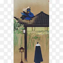 手绘插画浪漫古风-空若网 手绘插画浪漫古风-空若网