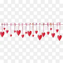 浪漫红色爱心挂饰-空若网 浪漫红色爱心挂饰-空若网