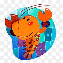 卡通大红虾-空若网 卡通大红虾-空若网