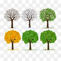 果实树木矢量图-空若网 果实树木矢量图-空若网