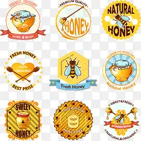 矢量甜品标贴-空若网 矢量甜品标贴-空若网