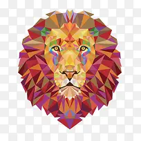 创意几何狮子-空若网 创意几何狮子-空若网