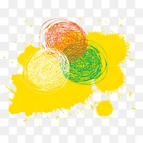 手绘涂鸦圈圈时尚矢量素材-空若网 手绘涂鸦圈圈时尚矢量素材-空若网