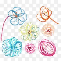 多彩百花免扣素材-空若网 多彩百花免扣素材-空若网