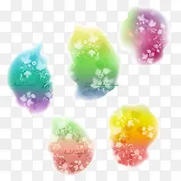 梦幻淡雅水彩花纹背景矢量素材-空若网 梦幻淡雅水彩花纹背景矢量素材-空若网