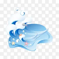 夏日促销宣传海浪立体图案-空若网 夏日促销宣传海浪立体图案-空若网