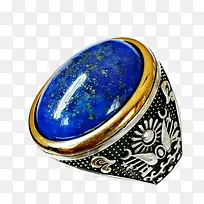 钴蓝色宝石戒指-空若网 钴蓝色宝石戒指-空若网