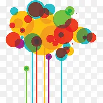 时尚多彩点圈背景-空若网 时尚多彩点圈背景-空若网