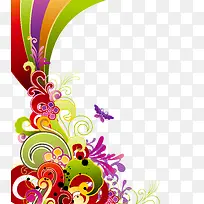 炫彩线条花纹-空若网 炫彩线条花纹-空若网