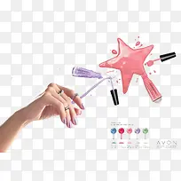 创意指甲油广告海报-空若网 创意指甲油广告海报-空若网