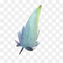 水彩叶子羽毛02-空若网 水彩叶子羽毛02-空若网