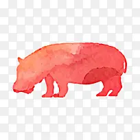 水彩泼墨动物剪影免抠素材-空若网 水彩泼墨动物剪影免抠素材-空若网