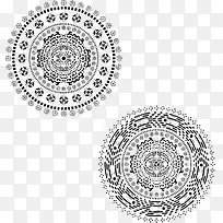 两款经典圆形花纹-空若网 两款经典圆形花纹-空若网