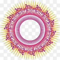 创意圆形对称花边纹理-空若网 创意圆形对称花边纹理-空若网