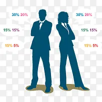 商务人物数据图-空若网 商务人物数据图-空若网