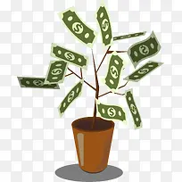 矢量金钱树-空若网 矢量金钱树-空若网