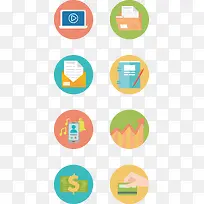 扁平化商务提示符号图标-空若网 扁平化商务提示符号图标-空若网