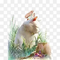 猫咪插画-空若网 猫咪插画-空若网