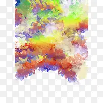 多彩水彩烟雾效果元素-空若网 多彩水彩烟雾效果元素-空若网