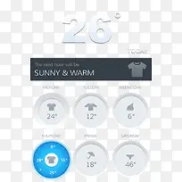 手机天气插件界面PSD-空若网 手机天气插件界面PSD-空若网