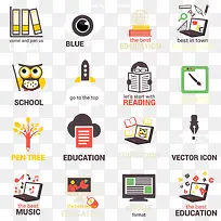 矢量教育LOGO-空若网 矢量教育LOGO-空若网