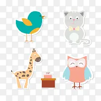 矢量卡通小鸟-空若网 矢量卡通小鸟-空若网