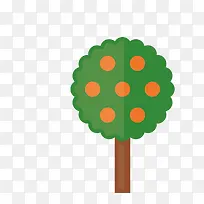 手绘卡通绿绿树插画-空若网 手绘卡通绿绿树插画-空若网