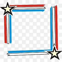 星星线条边框-空若网 星星线条边框-空若网