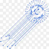 蓝色科幻网格钢铁侠AI贾维斯-空若网 蓝色科幻网格钢铁侠AI贾维斯-空若网