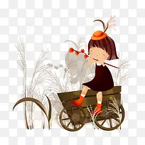 可爱的女孩秋天-空若网 可爱的女孩秋天-空若网