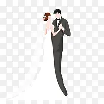 扁平化婚礼人物请柬-空若网 扁平化婚礼人物请柬-空若网