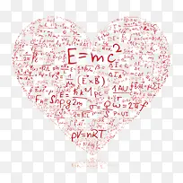 装饰心形数学公式教育函数曲线-空若网 装饰心形数学公式教育函数曲线-空若网