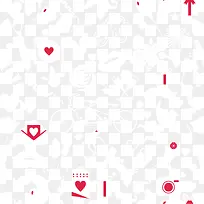 白色爱情元素背景-空若网 白色爱情元素背景-空若网