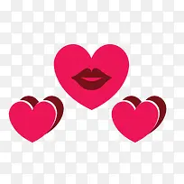 红唇心型图案-空若网 红唇心型图案-空若网