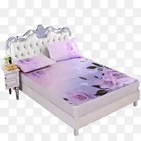 摄影家具家纺床紫色花-空若网 摄影家具家纺床紫色花-空若网