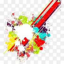 多彩喷溅泼墨装饰-空若网 多彩喷溅泼墨装饰-空若网