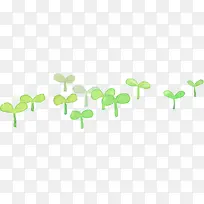 手绘绿色卡通树丫-空若网 手绘绿色卡通树丫-空若网