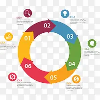 多彩简约圆环-空若网 多彩简约圆环-空若网